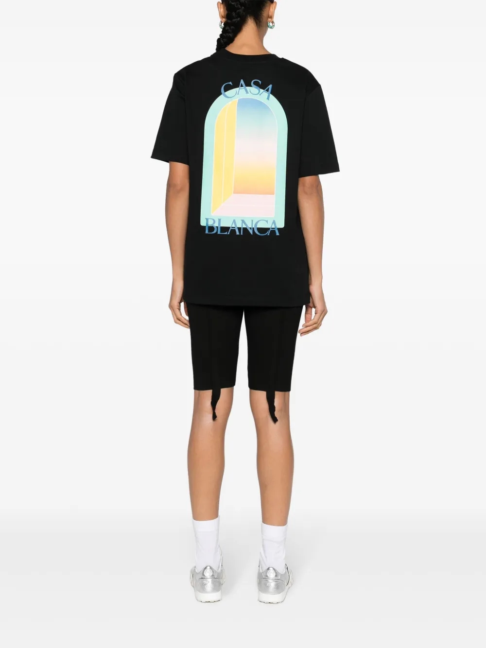 Casablanca L'Arche De Nuit cotton T-Shirt graphic detail